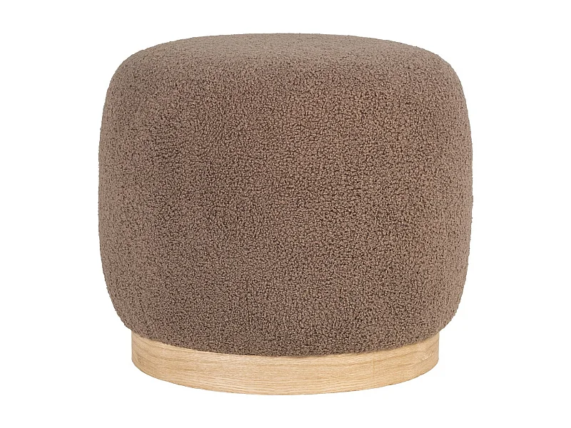 Pouf Belfort, Marron, 44,5x44,5x40 cm, Seven Design
