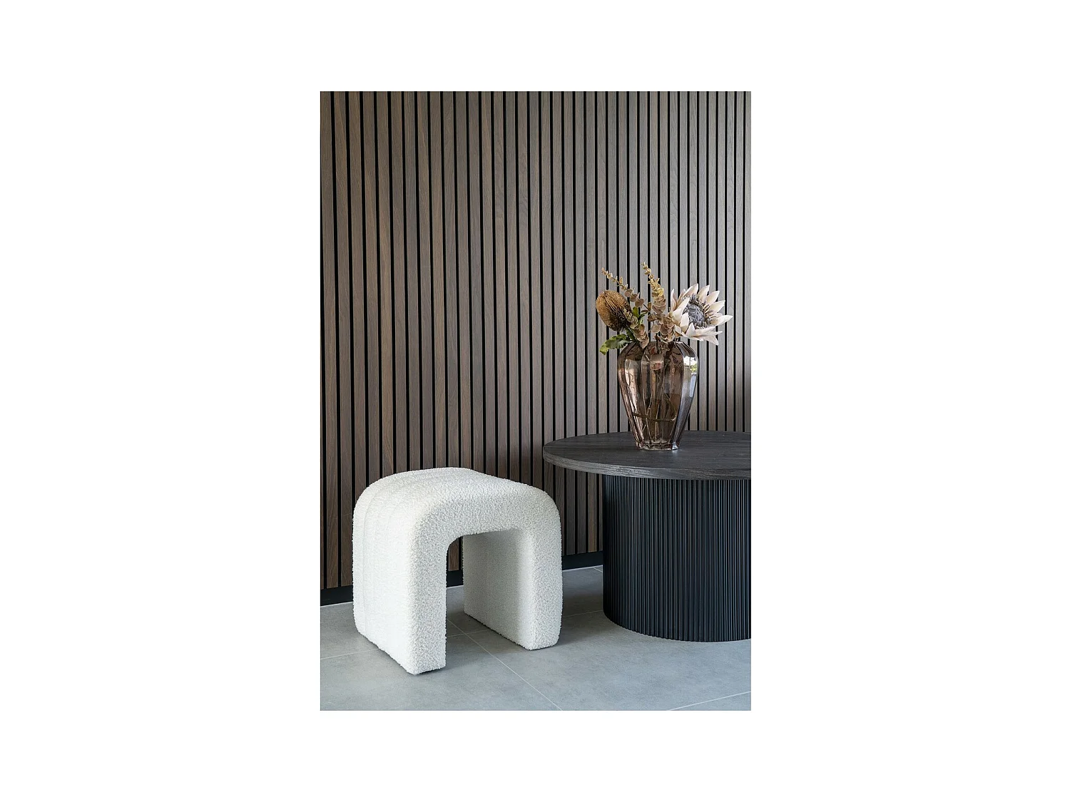 Puf Colma, Blanco, 35x41x36,5 cm, EPIKASA