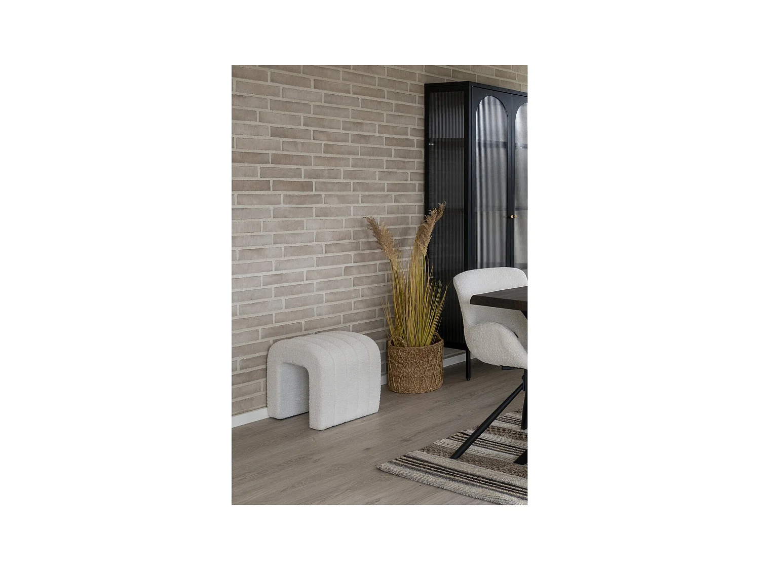 Puf Colma, Blanco, 35x41x36,5 cm, EPIKASA