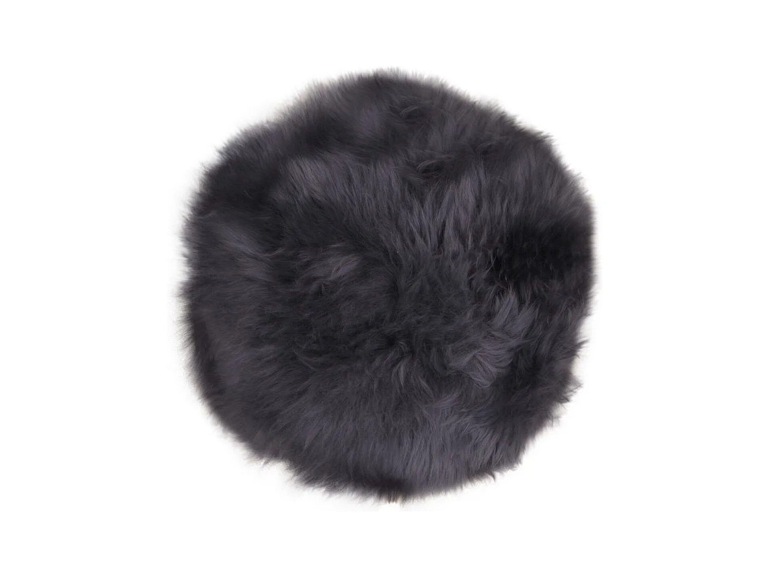 Pufa Skóra jagnięca, Szary, 35x35x5 cm, EPIKASA