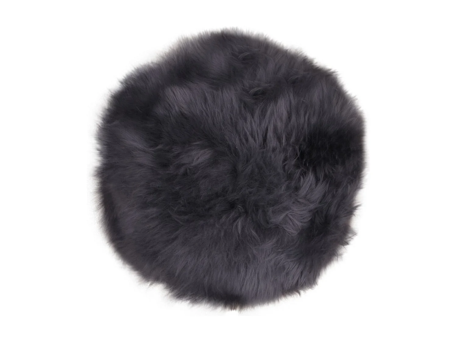 Pouf Lambskin, Gris, 35x35x5 cm, Seven Design