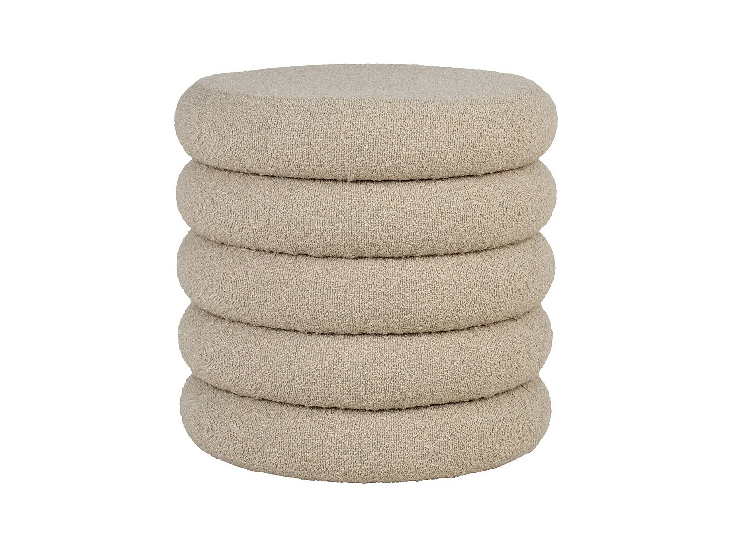 Pouf Brooklyn, Beige, 44x44x44 cm, EPIKASA