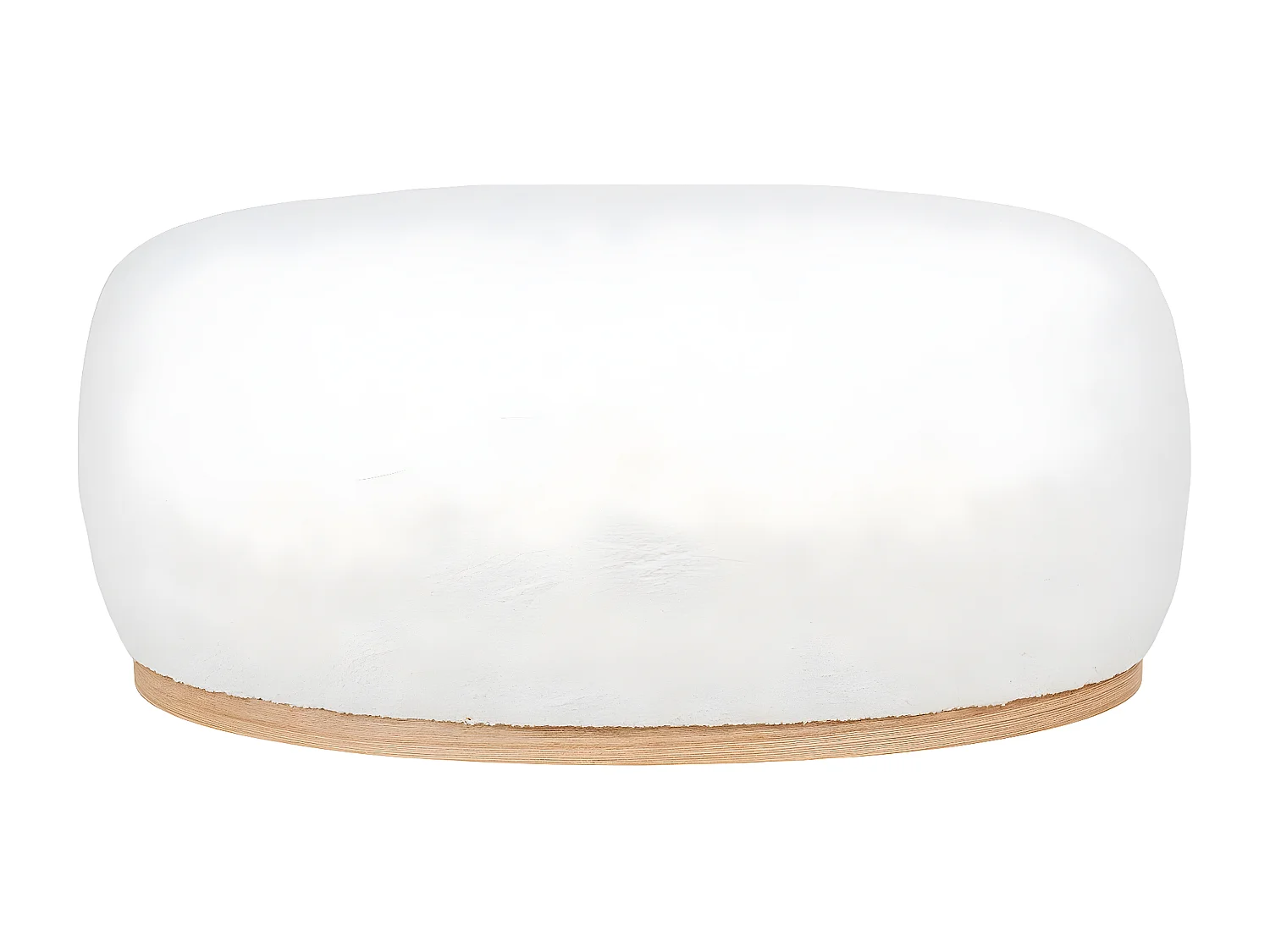 Pouf Manhattan, Blanc, 88,5x54,5x36 cm, Seven Design