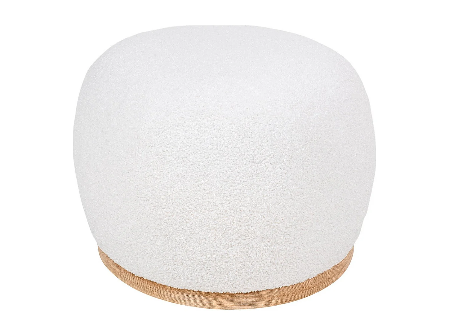 Pouf Manhattan, Blanc, 88,5x54,5x36 cm, Seven Design