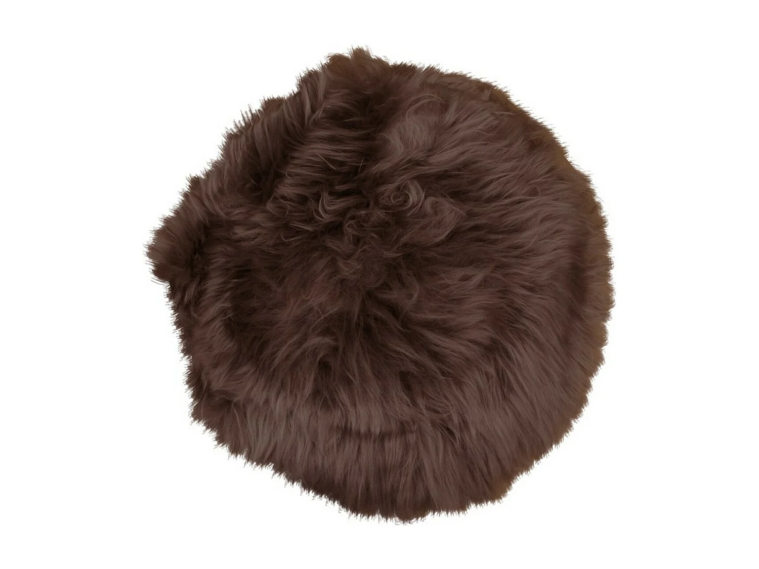 Poef Lambskin, Bruin, 35x35x5 cm, EPIKASA