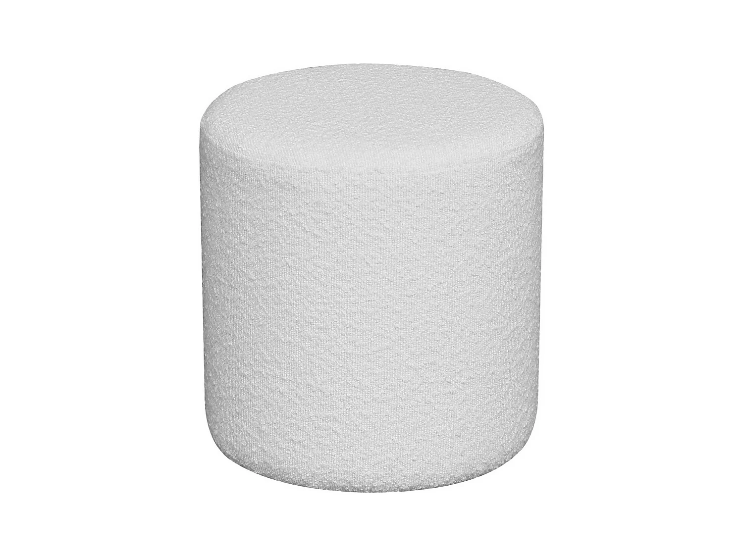 Pouf Ejby, Blanc, 34x34x36 cm, EPIKASA