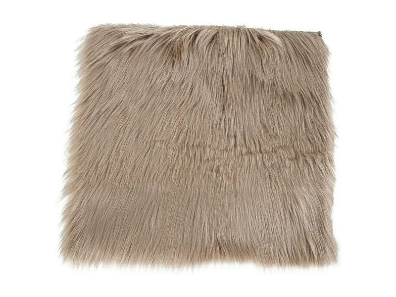 Pufa Skóra jagnięca, Brązowy, 40x40x6,5 cm, Epikasa