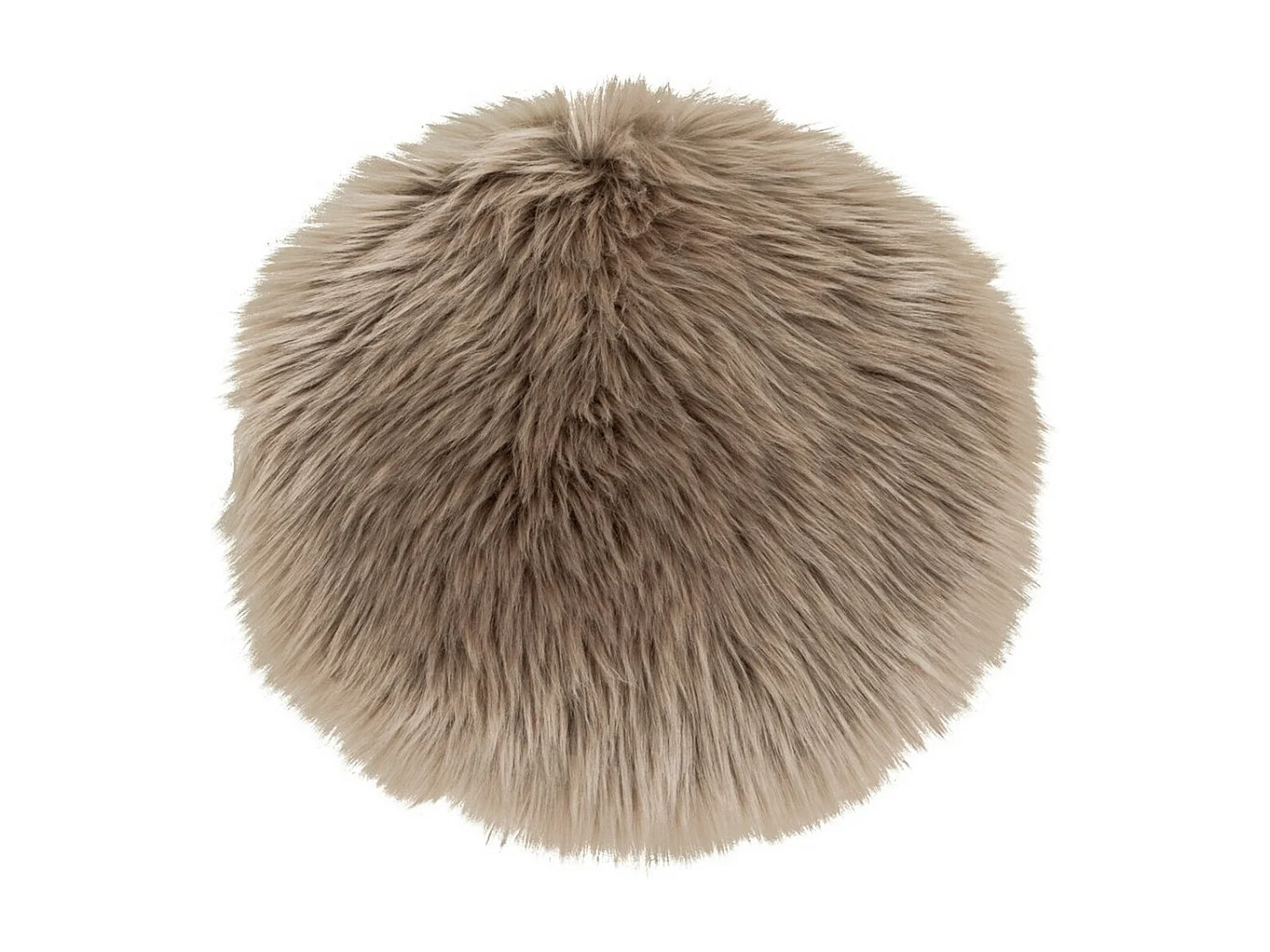 Pouf Lambskin, Marron, 35x35x6,5 cm, Seven Design