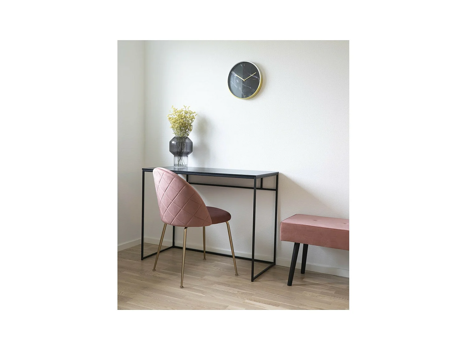 Set van 2 Stoelen Geneve, Roze, 52x51x78 cm, EPIKASA