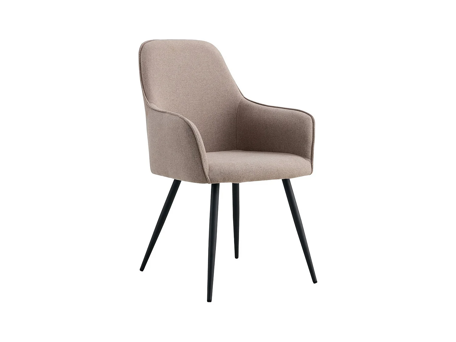 Lot de 2 Chaises Harbo, Beige, 65x57x87 cm, EPIKASA