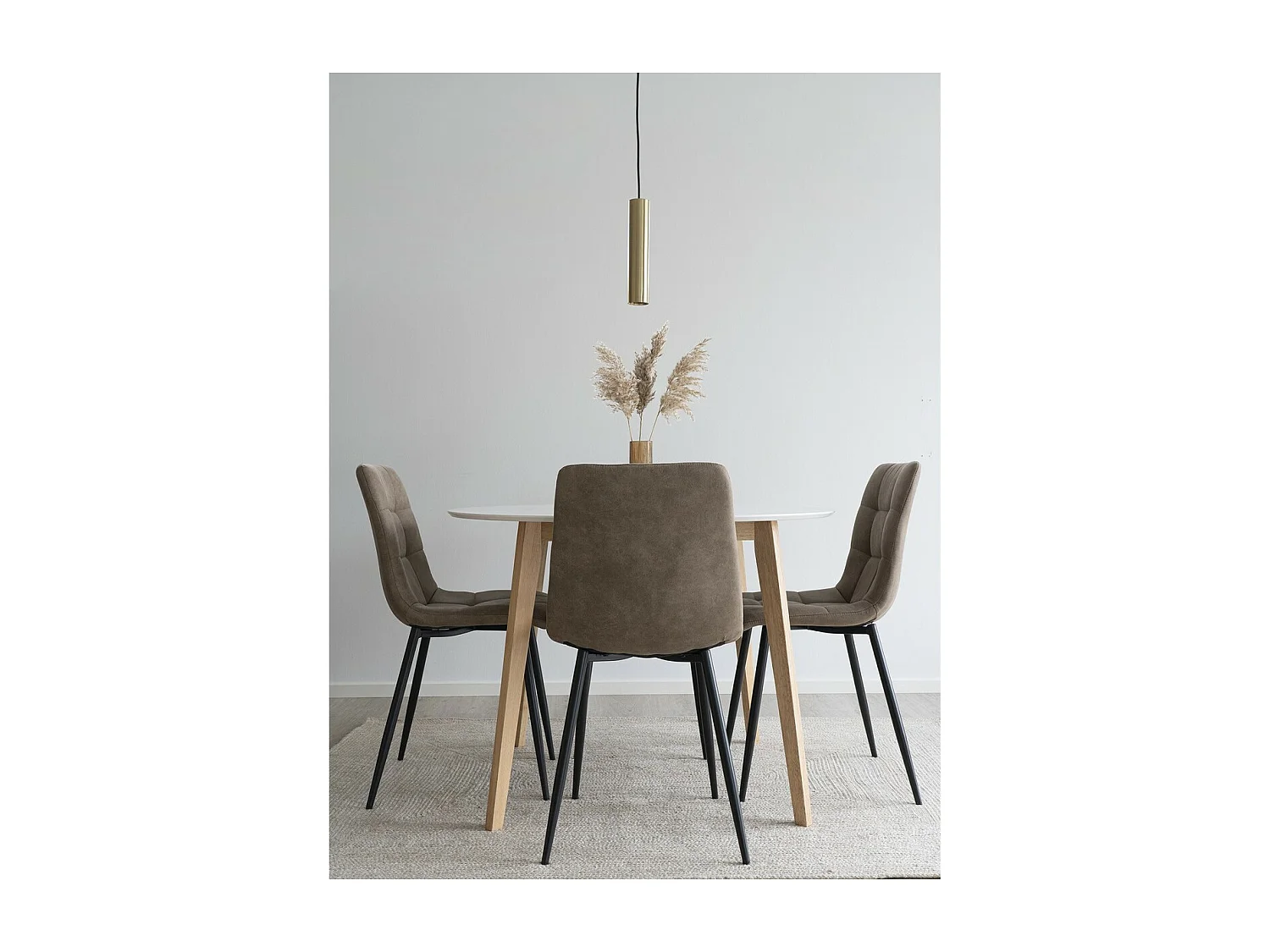 Set van 2 Stoelen Middelfart, Bruin, 55x44x86 cm, Seven Design