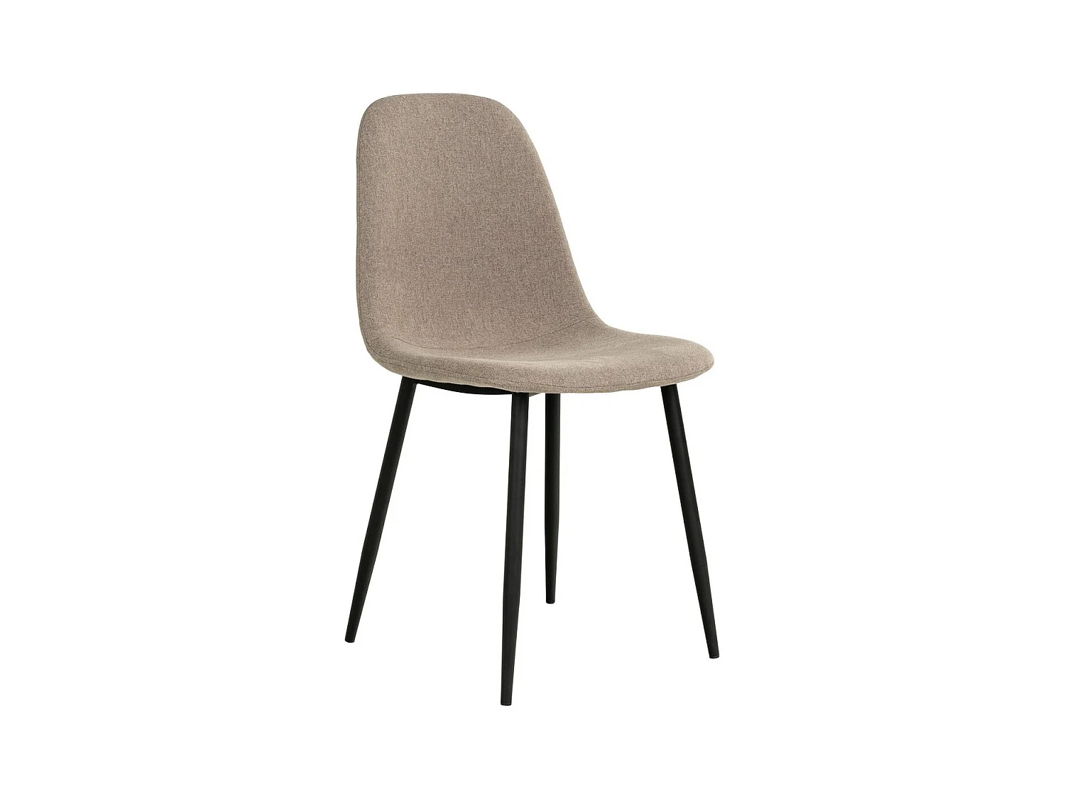Lot de 2 Chaises Stockholm, Beige, 50x47x86 cm, EPIKASA