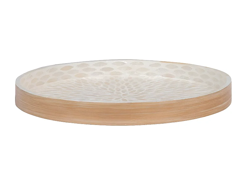 Vassoio Tray, Beige, 40x40x3,5 cm, EPIKASA