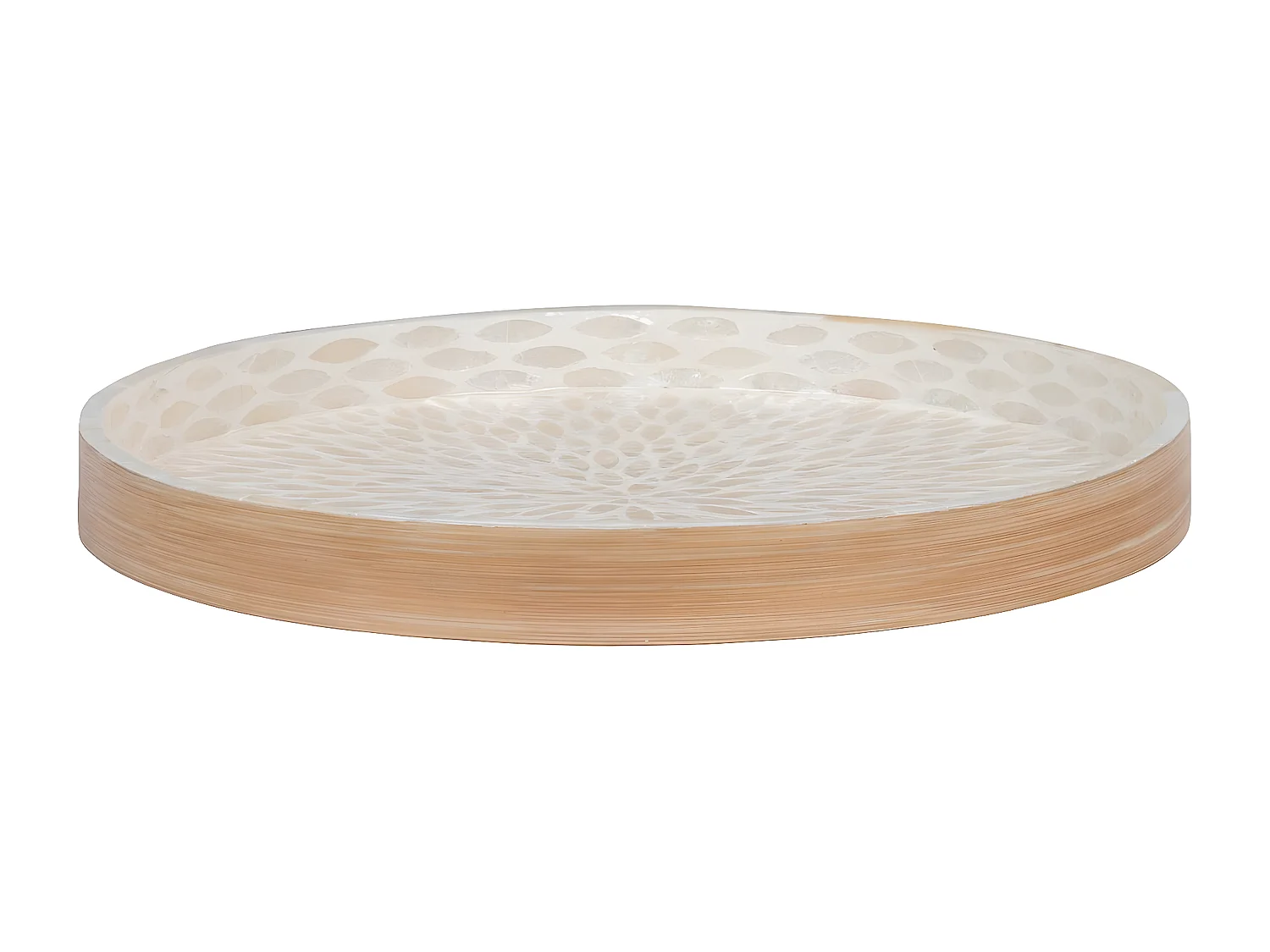 Vassoio Tray, Beige, 40x40x3,5 cm, EPIKASA