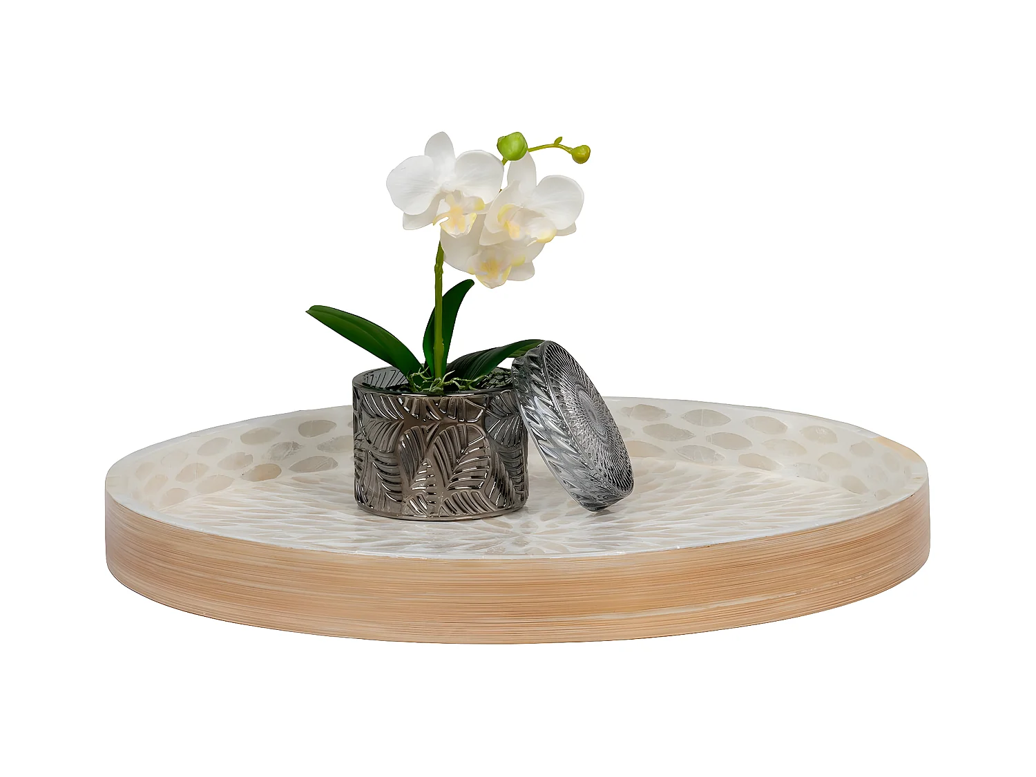 Dienblad Tray, Beige, 40x40x3,5 cm, EPIKASA