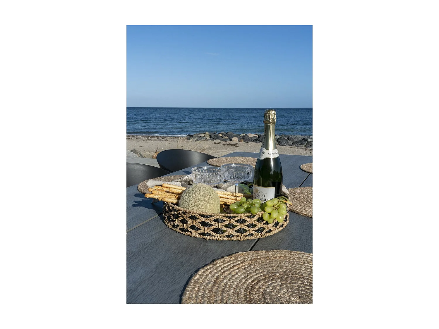 Vassoio Nerja, Marrone, 38x38x7 cm, EPIKASA