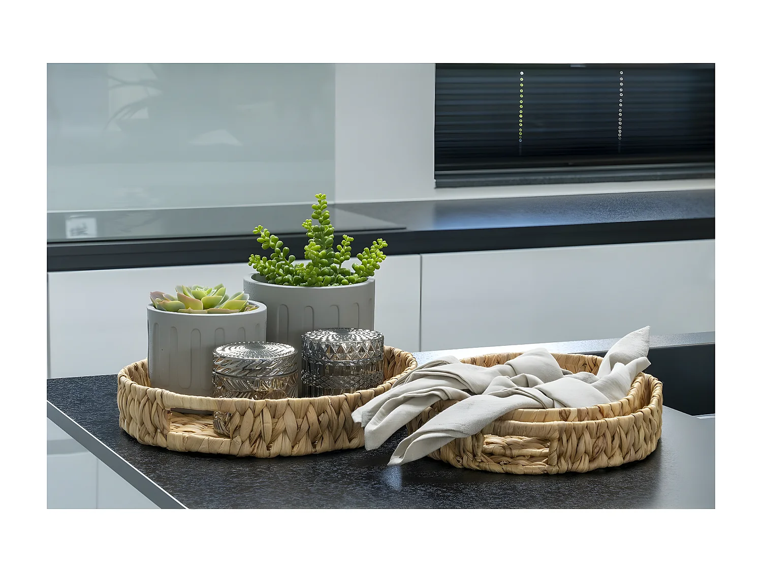 Plateau Estoril, Marron, 38x30x6 cm, Seven Design