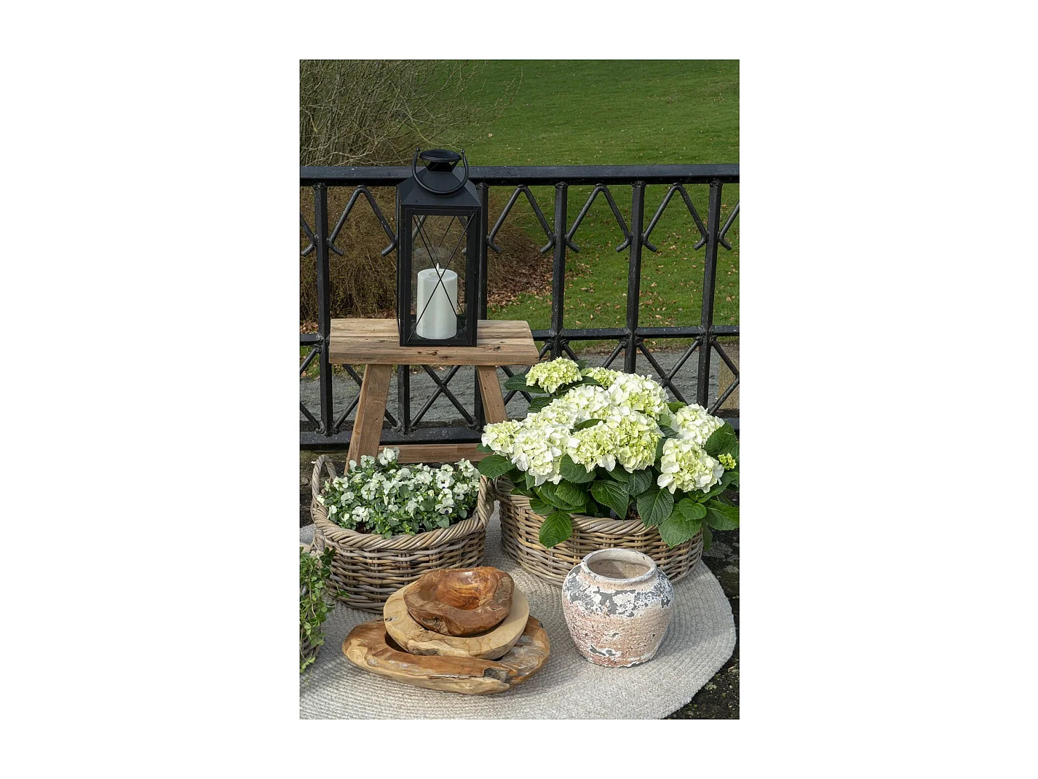 Plateau Rio, Marron, 40x40x12 cm, Seven Design