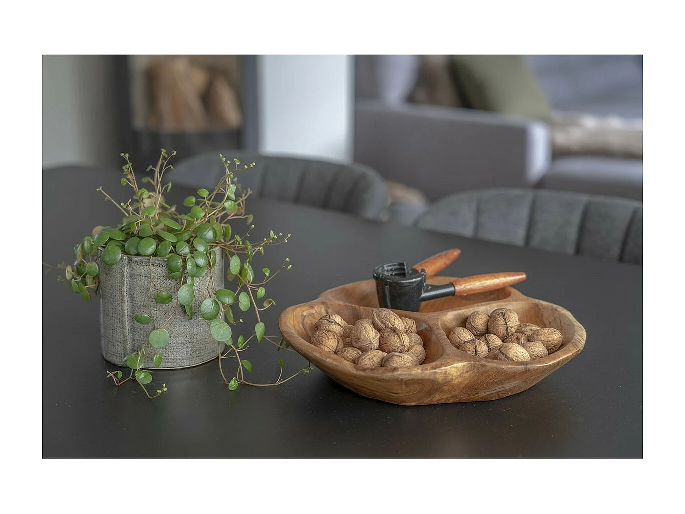 Dienblad Nola, Bruin, 30x30x5 cm, EPIKASA