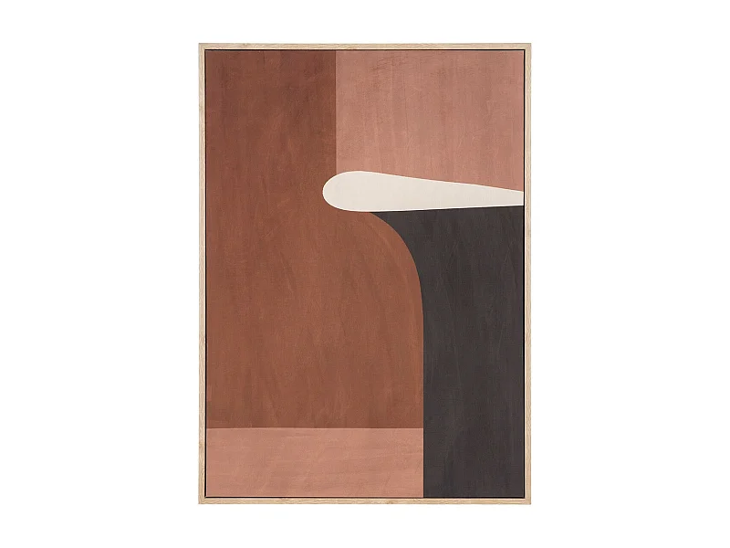 Impression sur Toile avec Cadre Cape, Marron, 2,5x50x70 cm, Seven Design