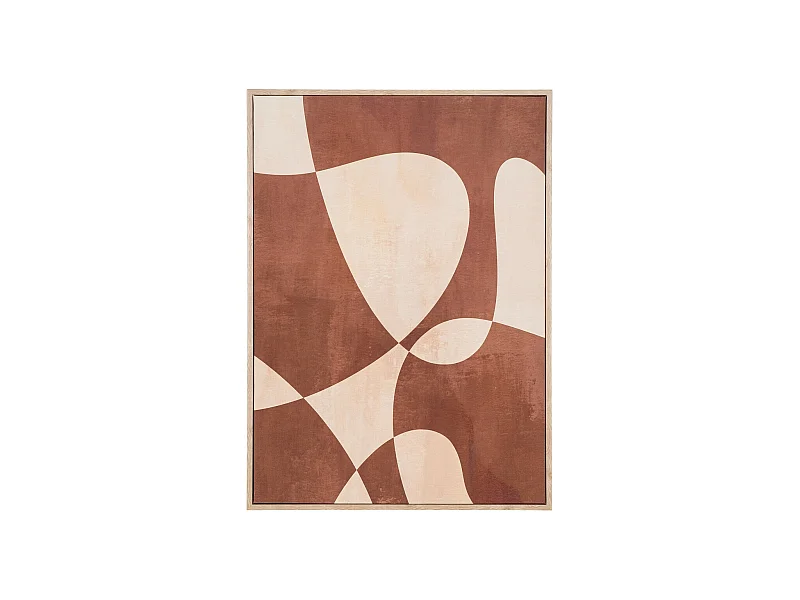 Stampa su Tela con Cornice Cape, Marrone, 2,5x50x70 cm, EPIKASA