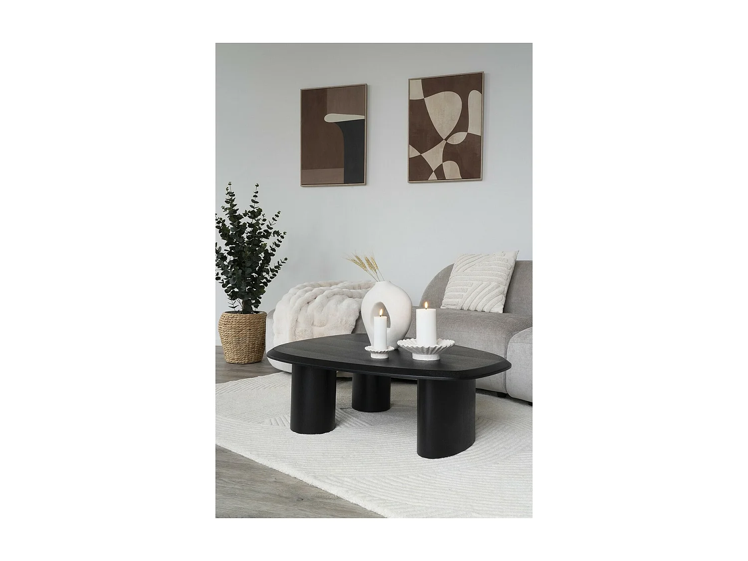 Impression sur Toile avec Cadre Cape, Marron, 2,5x50x70 cm, Seven Design