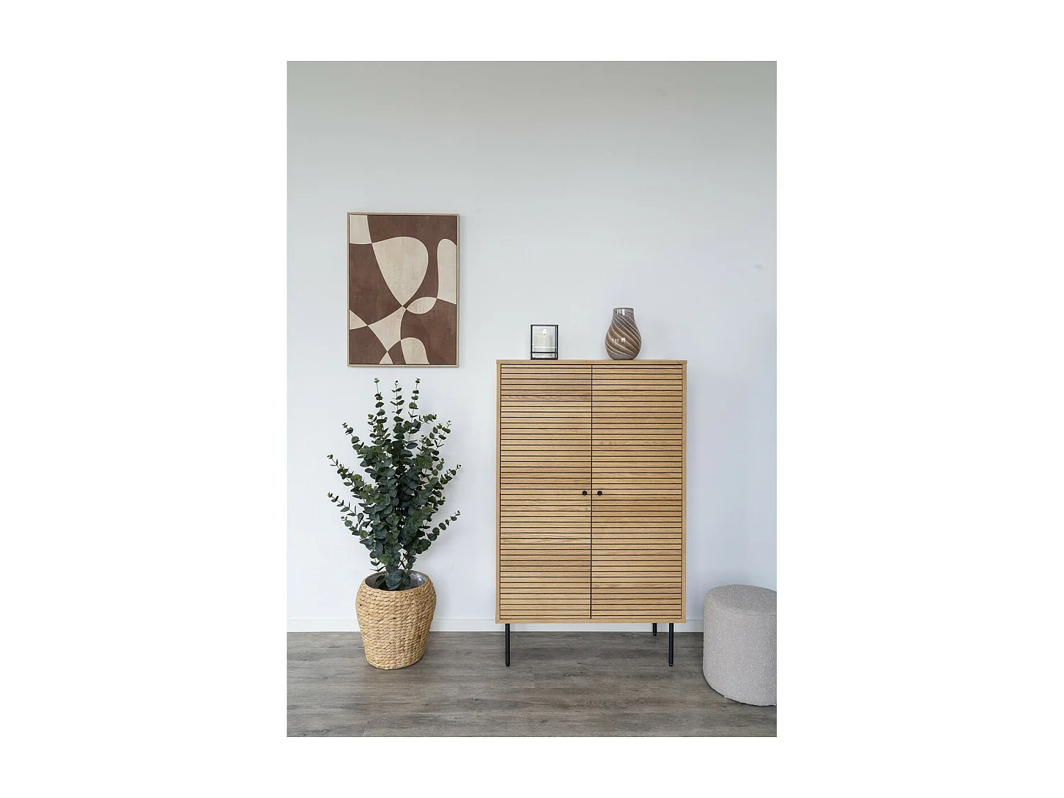 Impression sur Toile avec Cadre Cape, Marron, 2,5x50x70 cm, Seven Design