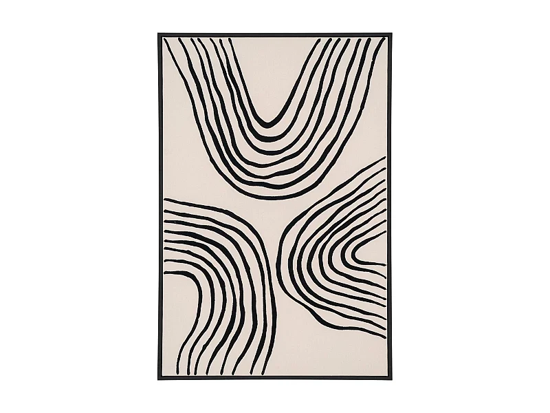 Impression sur Toile avec Cadre Lipari, Noir, 4x60x90 cm, EPIKASA