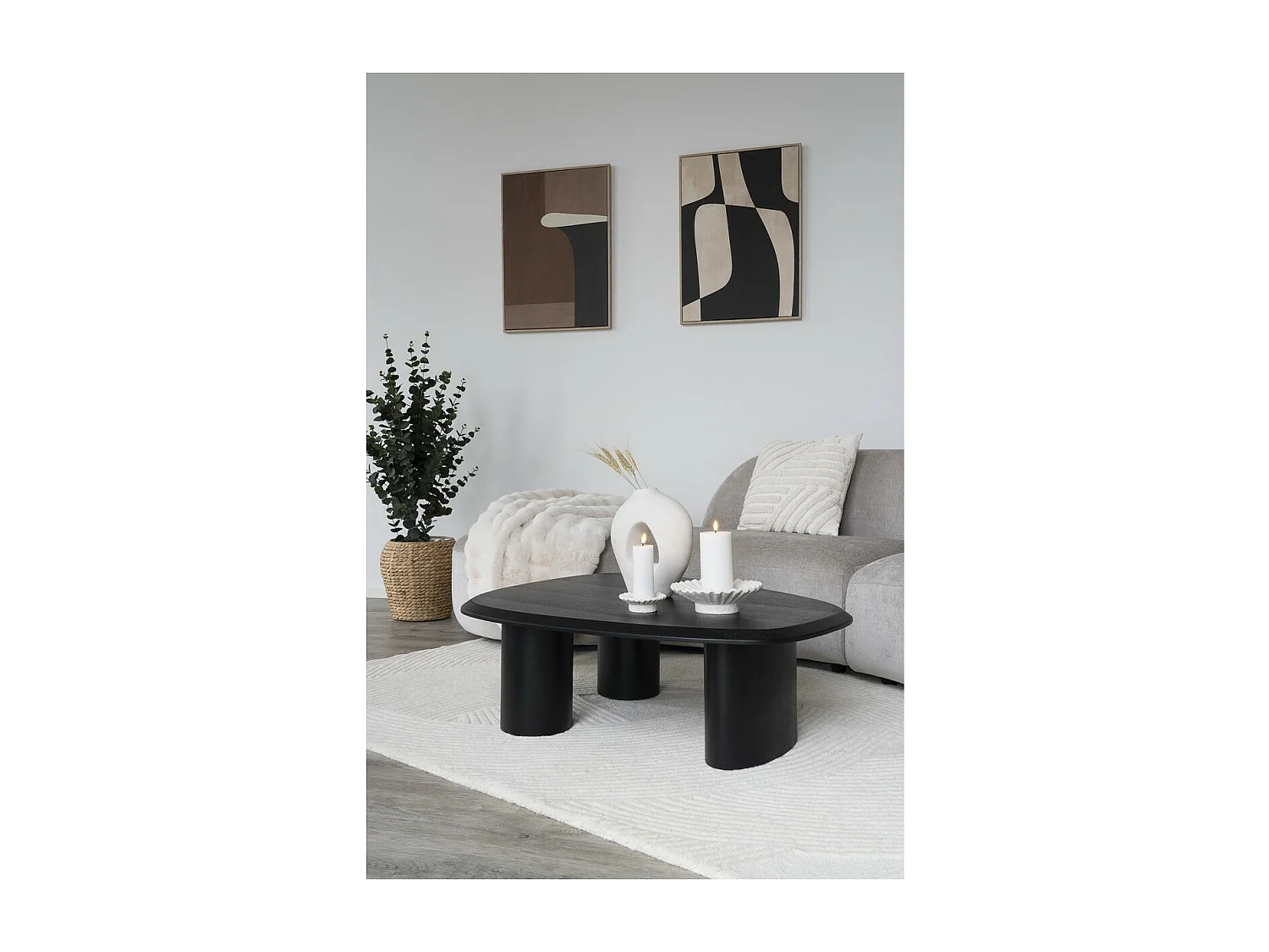 Impression sur Toile avec Cadre Cape 1, Marron, 2,5x50x70 cm, Seven Design