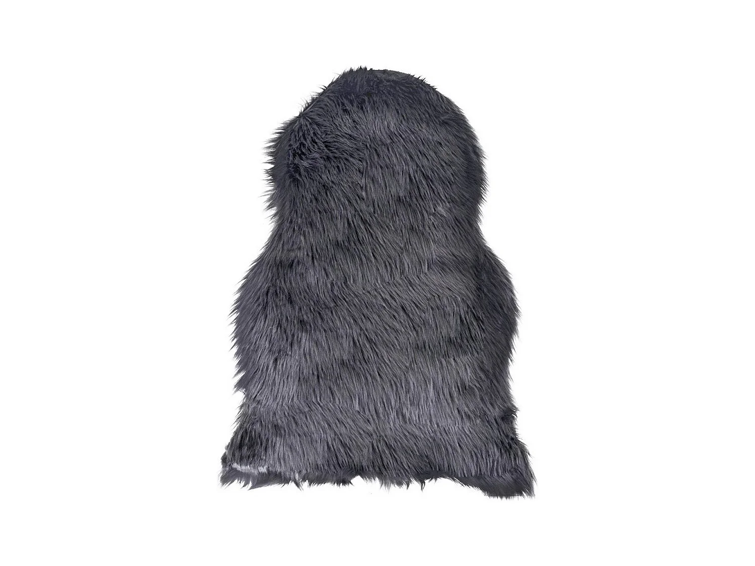 Tapis de Salon Asymétrique Lambskin, Gris, 85x50x6,5 cm, Epikasa