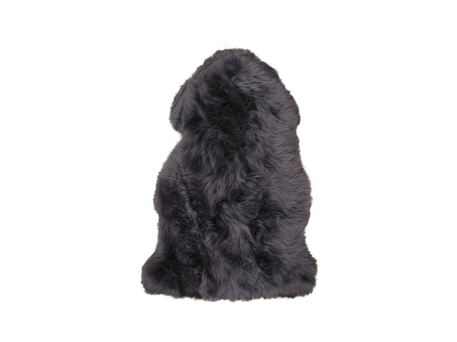 Tapis de Salon Asymétrique Lambskin, Gris, 85x50x5 cm, EPIKASA