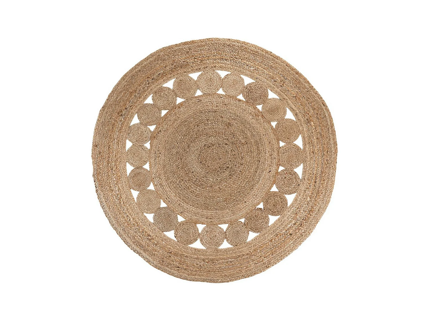 Rond Tapijt Bombay, Bruin, 150x150x1 cm, EPIKASA