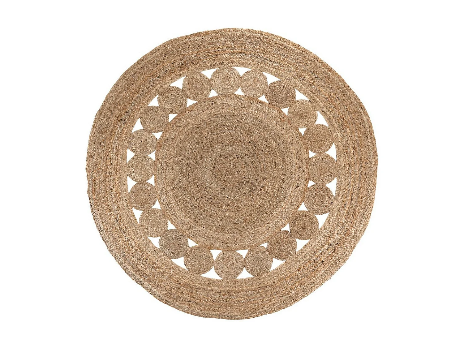 Rond Tapijt Bombay, Bruin, 150x150x1 cm, EPIKASA