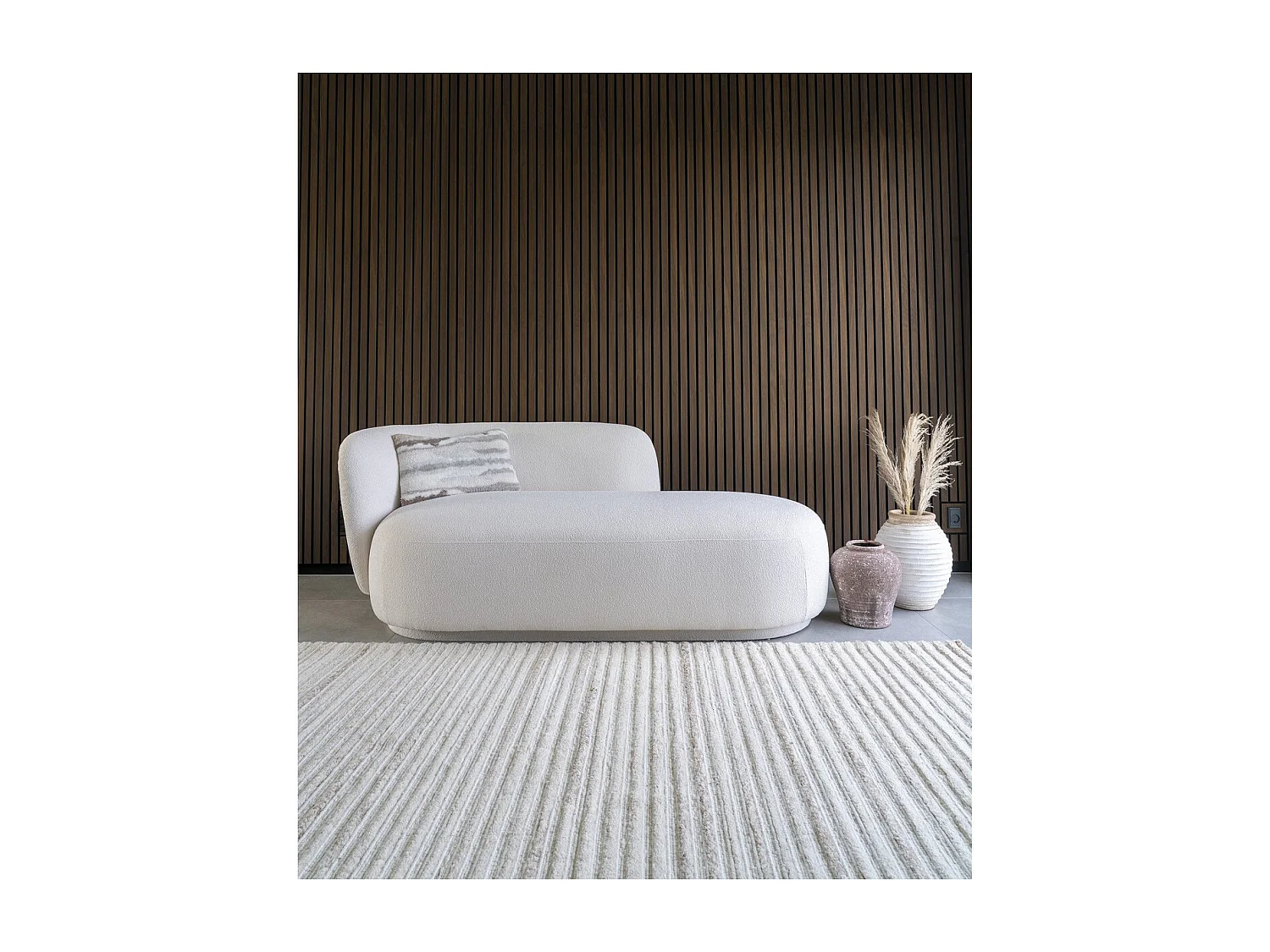 Tapis de Salon Rectangulaire Mango, Beige, 230x160x1 cm, Seven Design