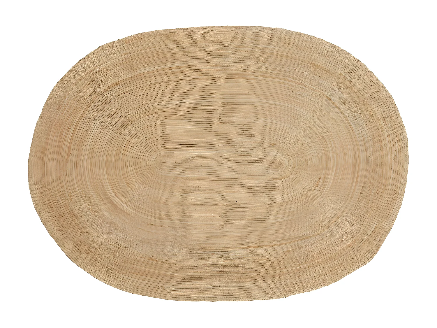 Tappeto Ovale Bombay, Marrone, 200x140x1 cm, EPIKASA