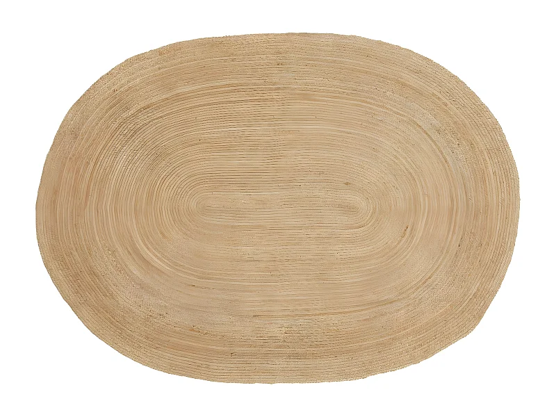 Owalny Dywan Bombaj, Brązowy, 200x140x1 cm, Seven Design