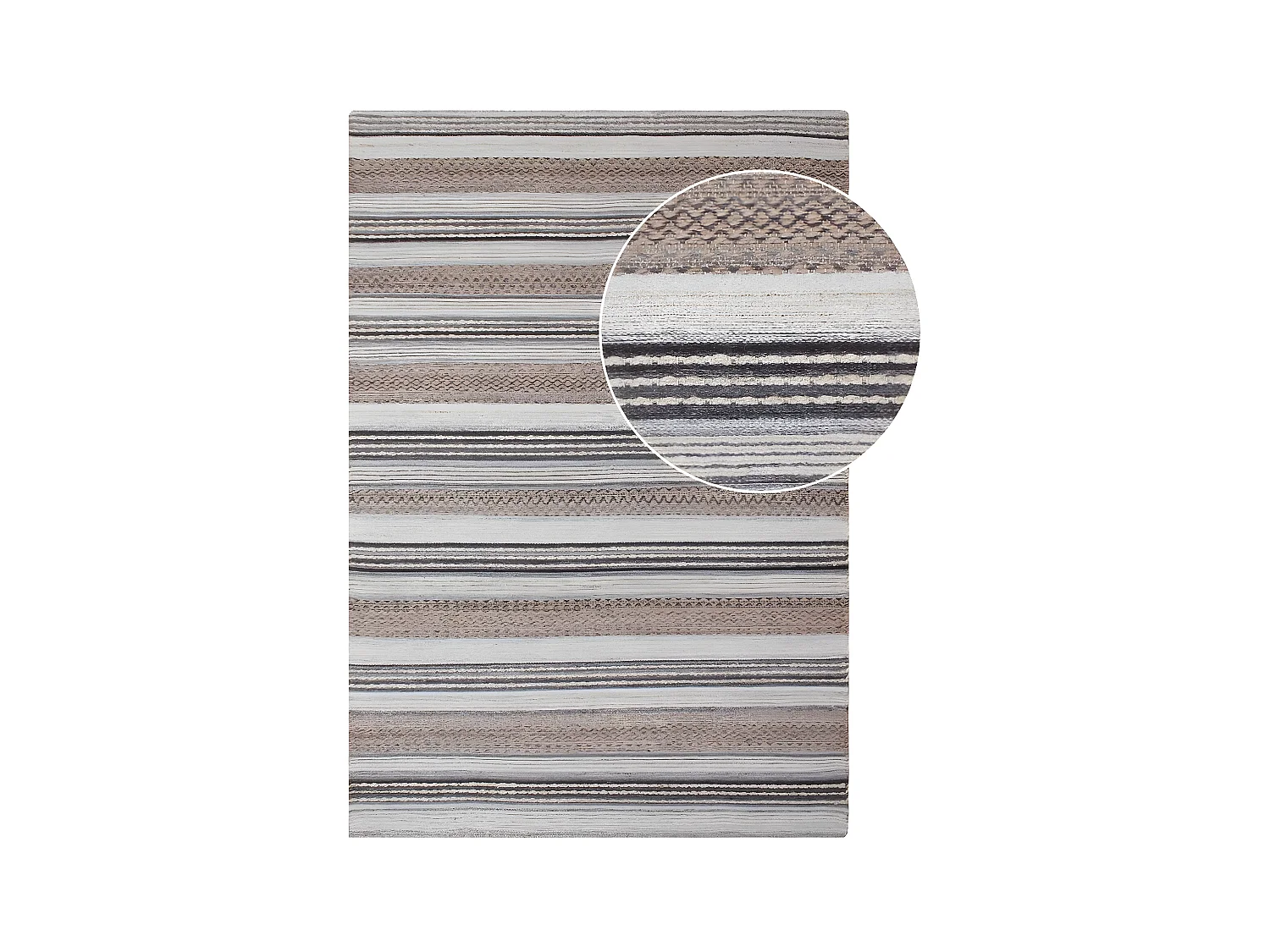 Tapis de Salon Rectangulaire Morena, Marron, 230x160x1 cm, EPIKASA