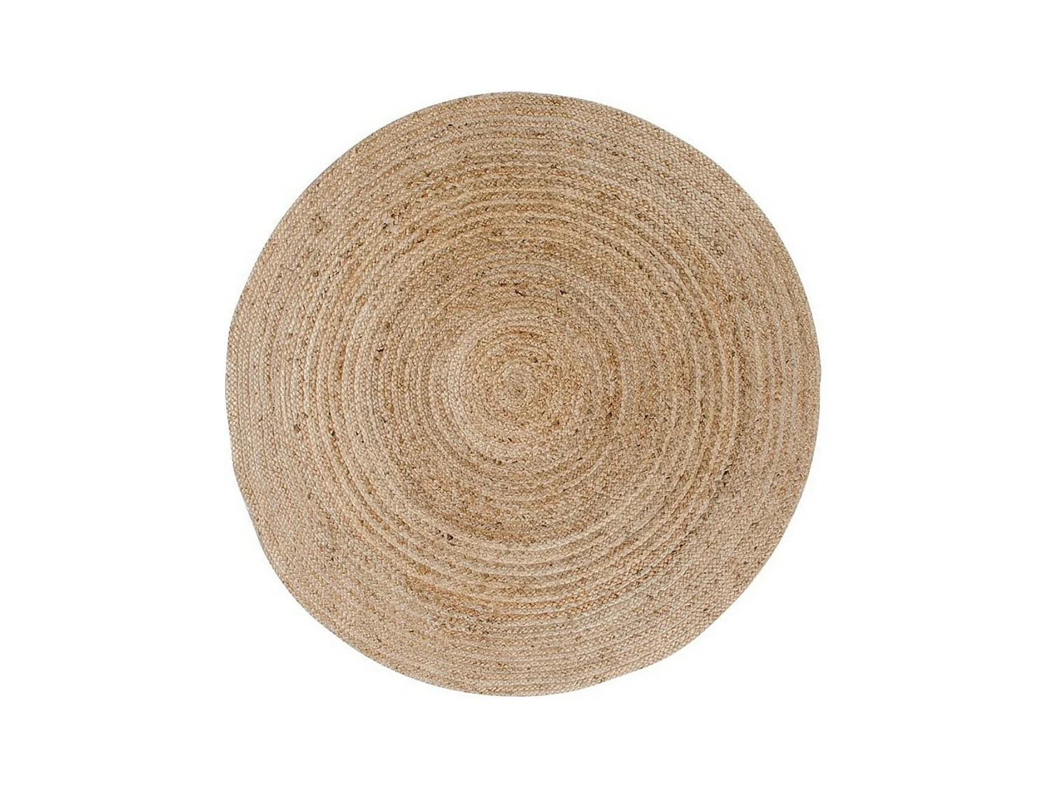 Tapis de Salon Rond Bombay, Marron, 150x150x1 cm, EPIKASA