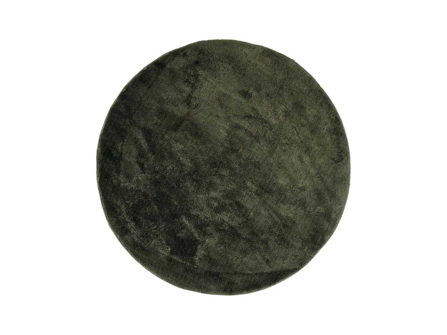 Tapis de Salon Rond Miami, Vert, 160x160x1 cm, Epikasa