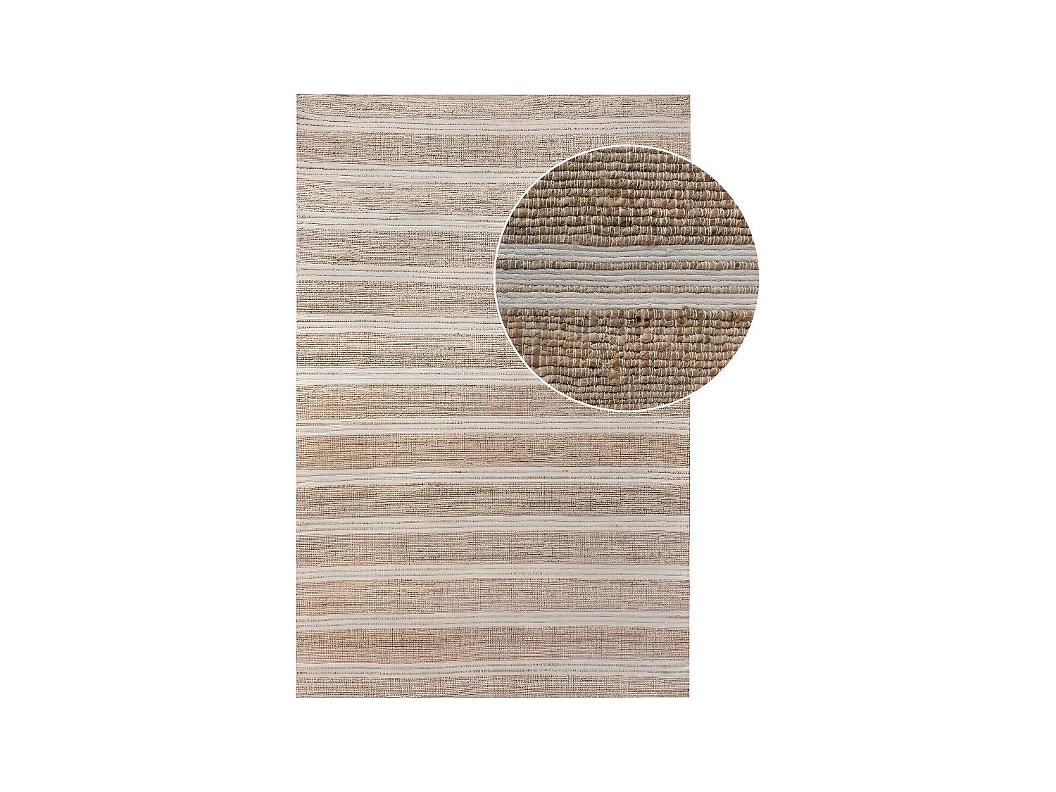 Tapis de Salon Rectangulaire Kavali, Marron, 230x160x1 cm, EPIKASA