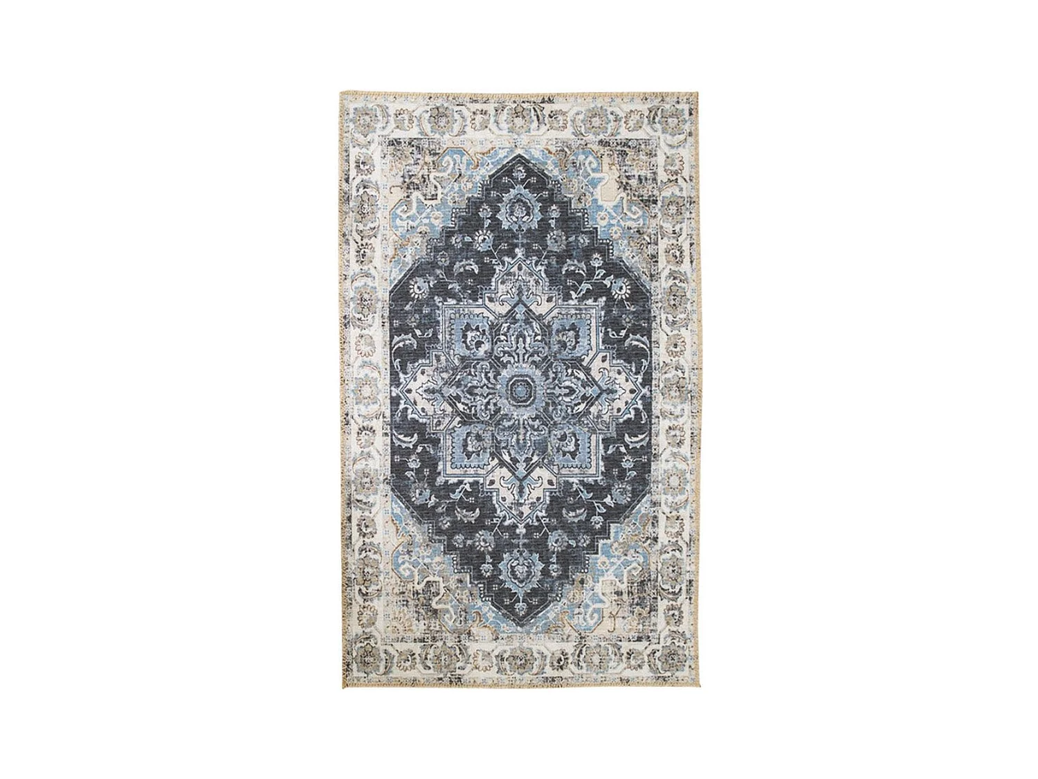 Tapis de Salon Rectangulaire Havana, Bleu, 230x160x1 cm, EPIKASA