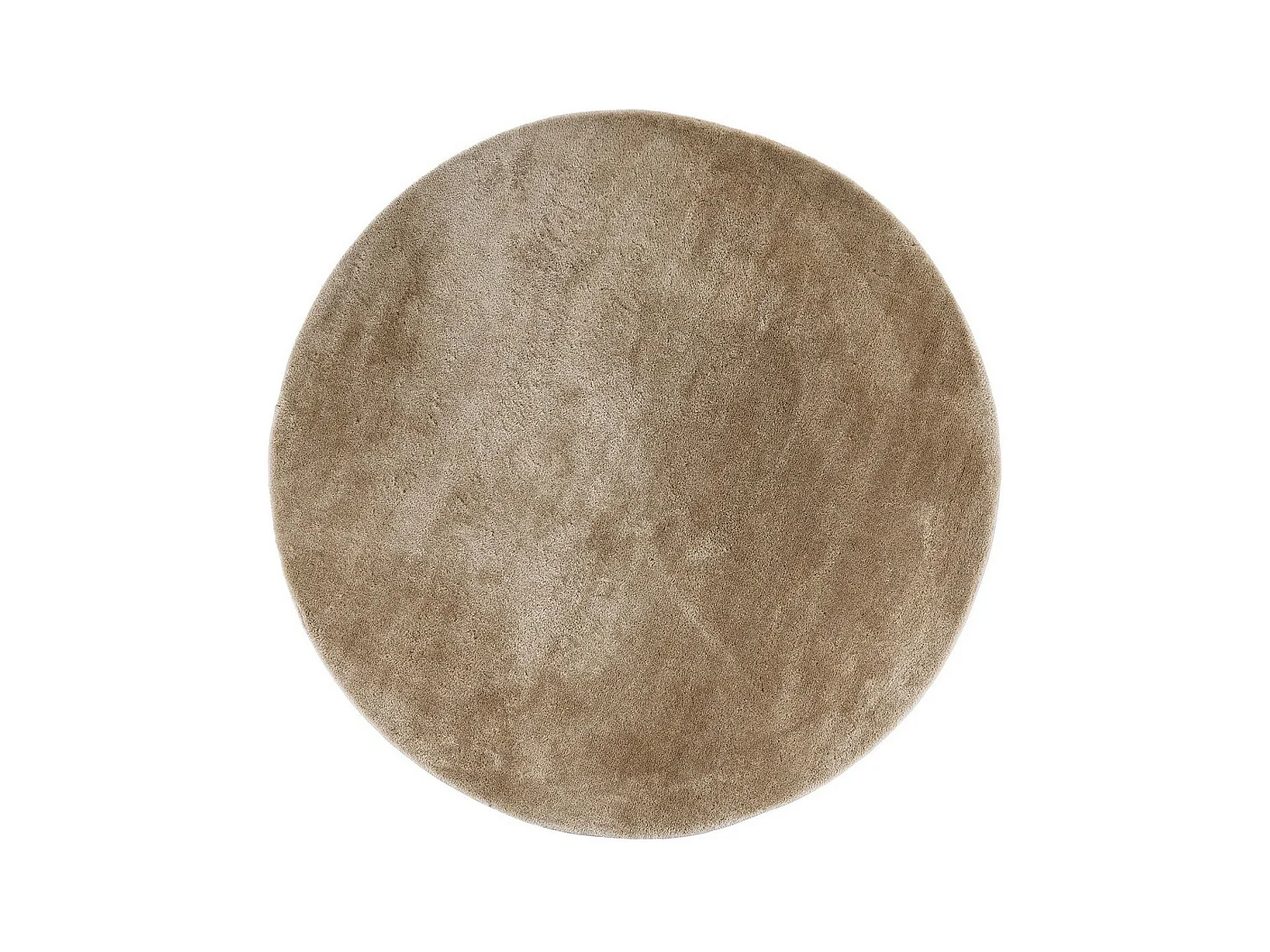 Tapis de Salon Rond Miami, Beige, 160x160x1 cm, Epikasa