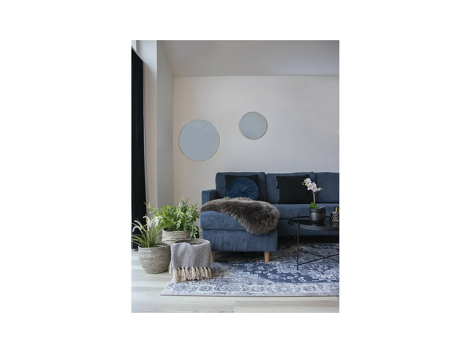 Tapis de Salon Asymétrique Lambskin, Marron, 85x50x6,5 cm, Epikasa