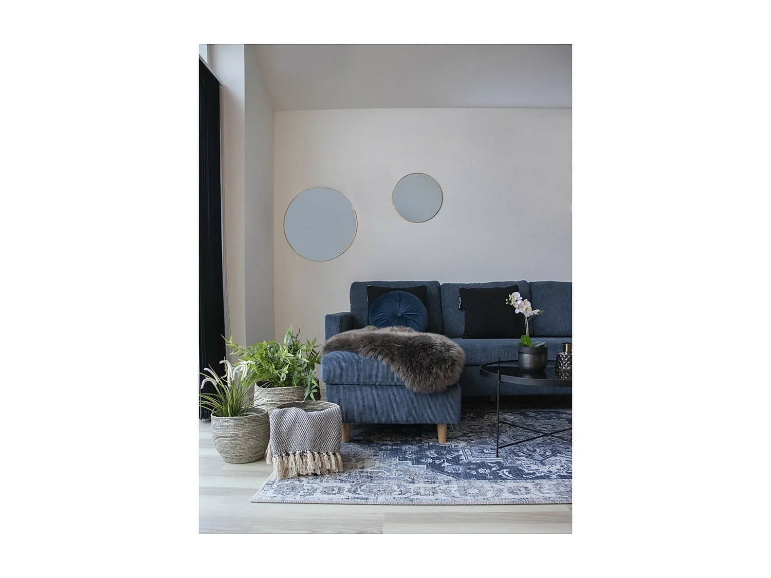 Asymmetrisch Tapijt Lambskin, Bruin, 85x50x6,5 cm, Seven Design