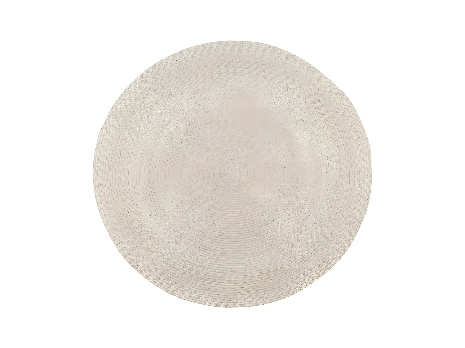 Tapis de Salon Rond Menorca, Beige, 120x120x1 cm, EPIKASA