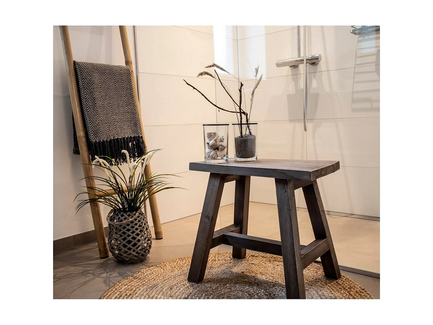 Rond Tapijt Bombay, Bruin, 90x90x1 cm, EPIKASA