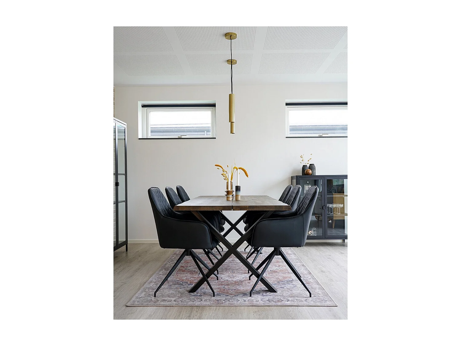 Tapis de Salon Rectangulaire Havana, Orange, 230x160x1 cm, EPIKASA