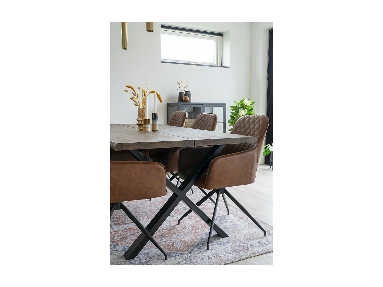 Tapis de Salon Rectangulaire Havana, Orange, 230x160x1 cm, EPIKASA