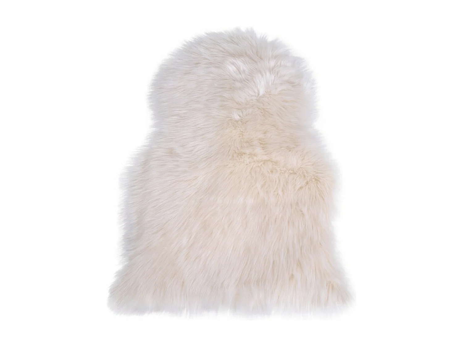 Asymmetrisch Tapijt Lambskin, Wit, 85x50x6,5 cm, Seven Design