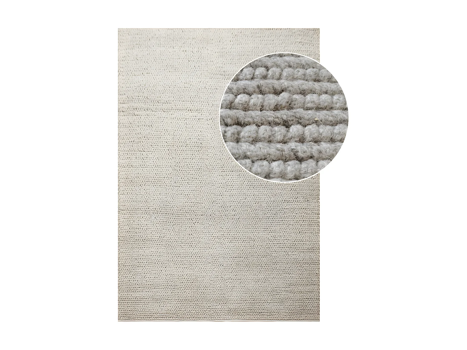Tapis de Salon Rectangulaire Mandi, Gris, 230x160x1 cm, EPIKASA